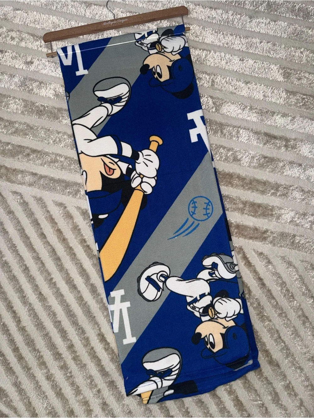 Dodgers Mickey Mouse beach towel